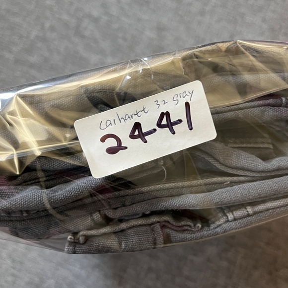 Carhartt Canvas Double Knee Relaxed Utility Work Pants - Men's Size 32*29 - Gray - Picture 9 of 9